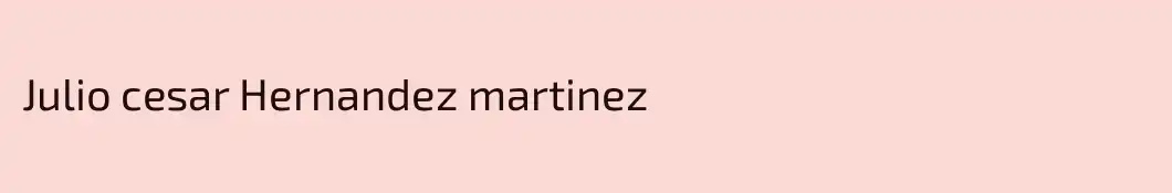 Julio cesar Hernandez martinez